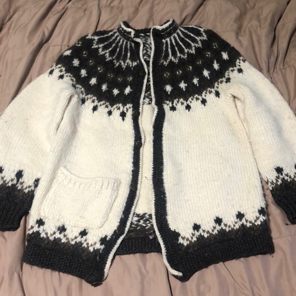 Vintage fair isle wool sweater